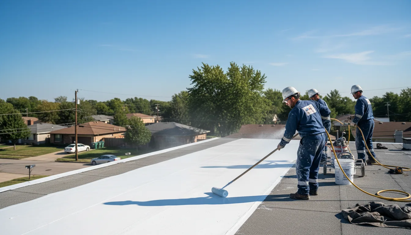 Commercial roof coating in Sun Valley, CA near me